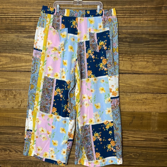 Cato Women's Clearwater Wide Leg Print Pants - Picture 8 of 12